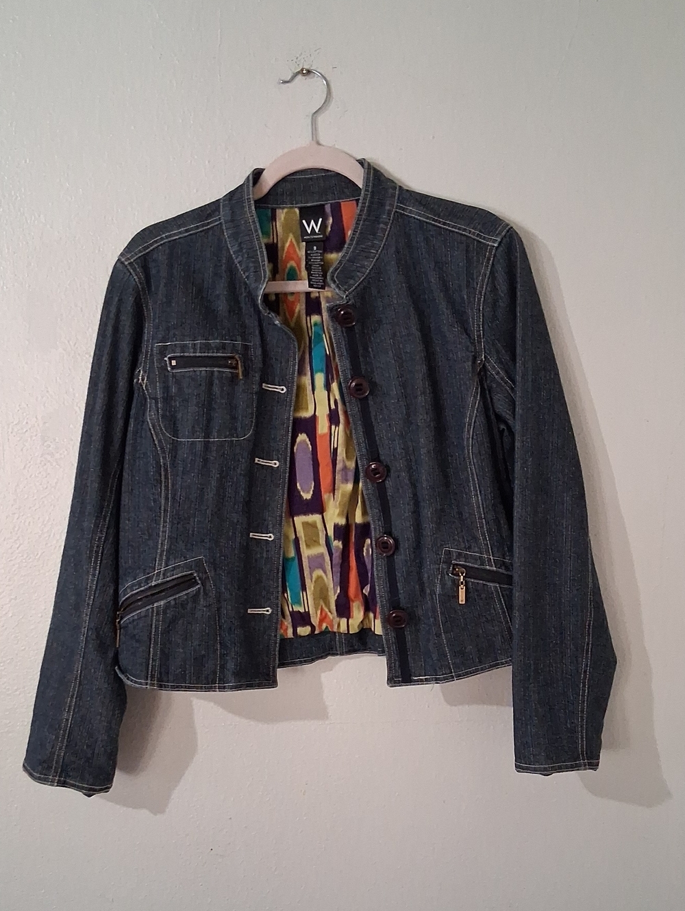 Denim Cropped Jacket / Button Up - Picture 10 of 10